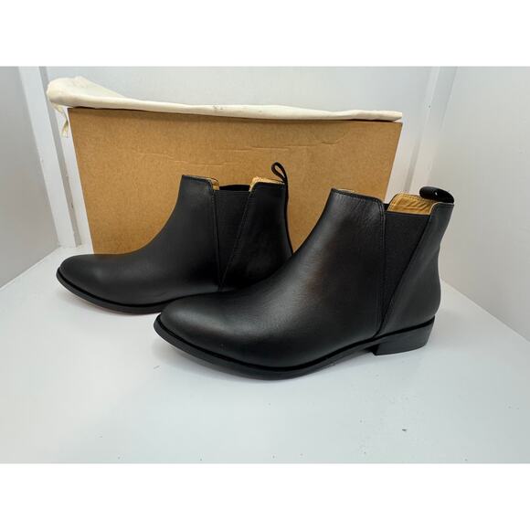 Nisolo Everyday Chelsea Commuter Boots Black Leather Size 10 NIB - Picture 4 of 11